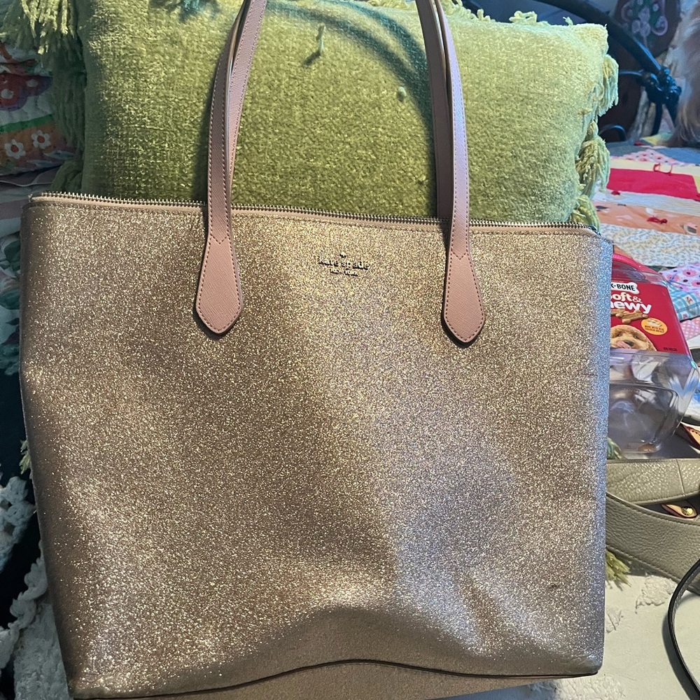 Kate Spade pink Glitter Tote Bag